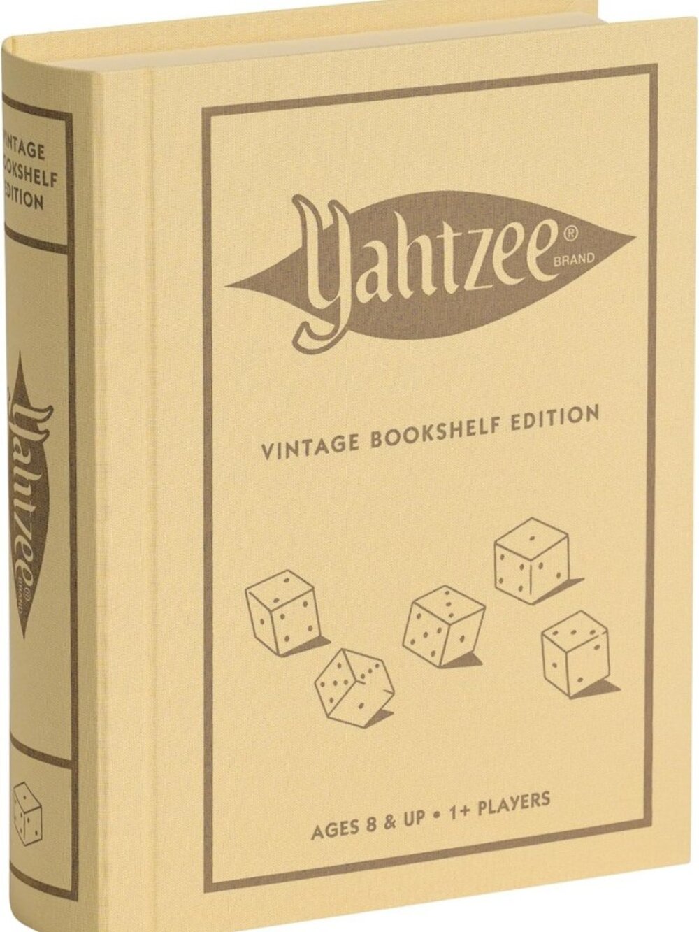 Vintage Yahtzee Classic Dice Game Set - Bookshelf Edition, Fun Family Game